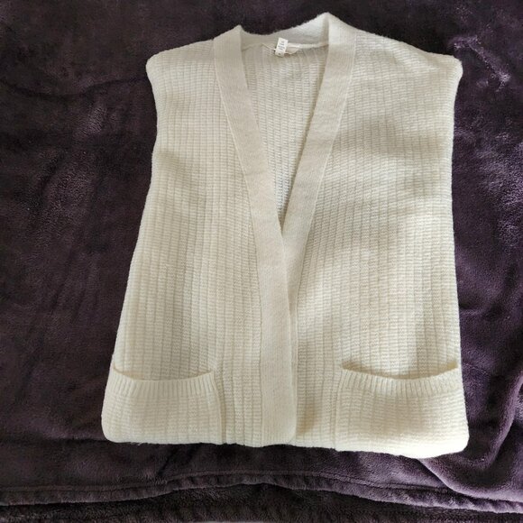 Terra Sky Popcorn Stitch Open Duster, Cream,  NWT - Picture 7 of 12